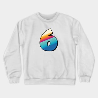 Number 6, Six - beach colors Crewneck Sweatshirt